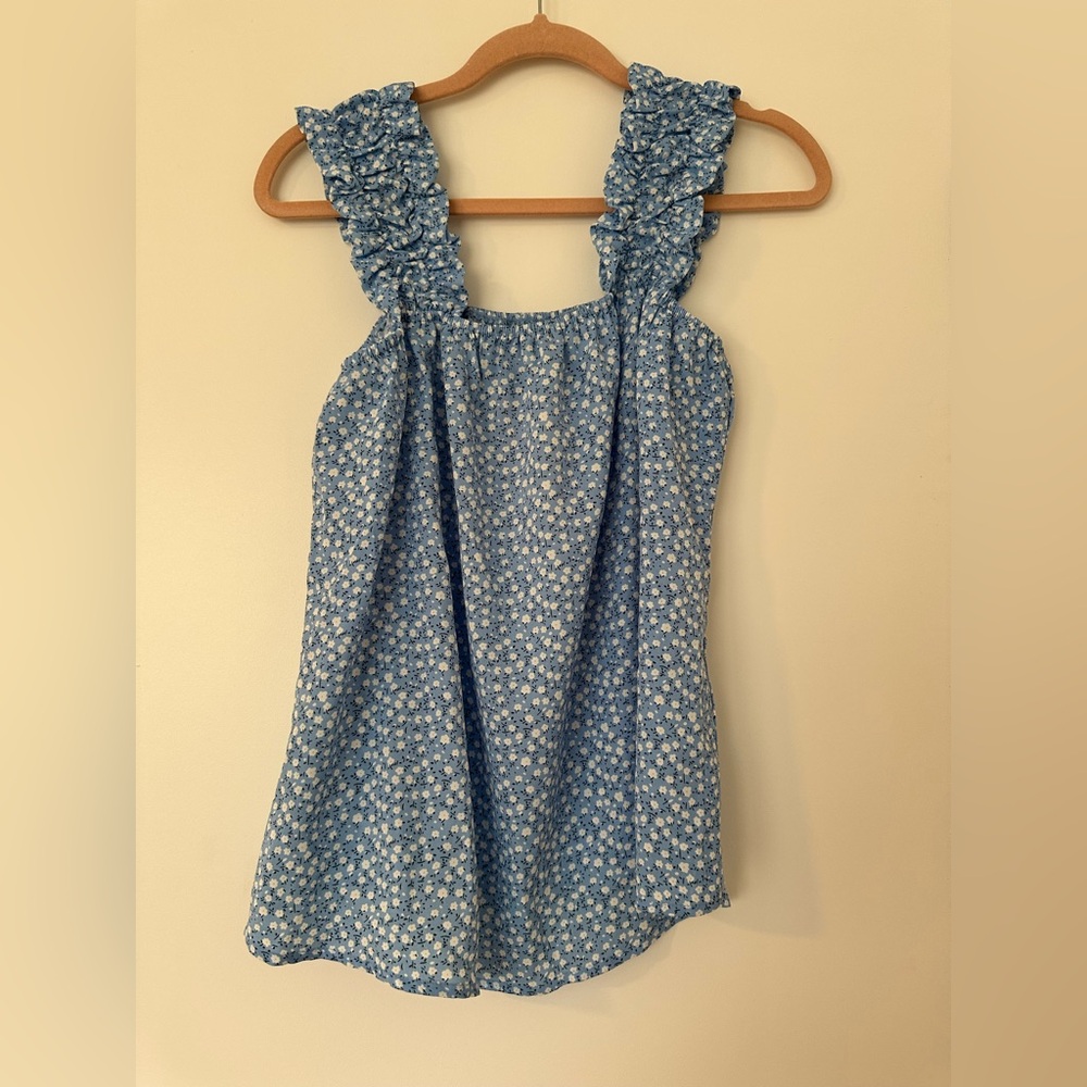 Blue Floral Women’s Blouse